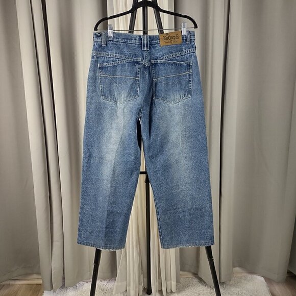 Escape Men's 100% Cotton, 5 Pocket, Blue Denim Vintage Y2K Jeans Size 34X34 - Picture 3 of 11